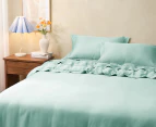 Sheraton Luxury Maison 1000TC Cotton Rich Quilt Cover Set - Aqua Foam