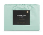 Sheraton Luxury Maison 1000TC Cotton Rich Quilt Cover Set - Aqua Foam