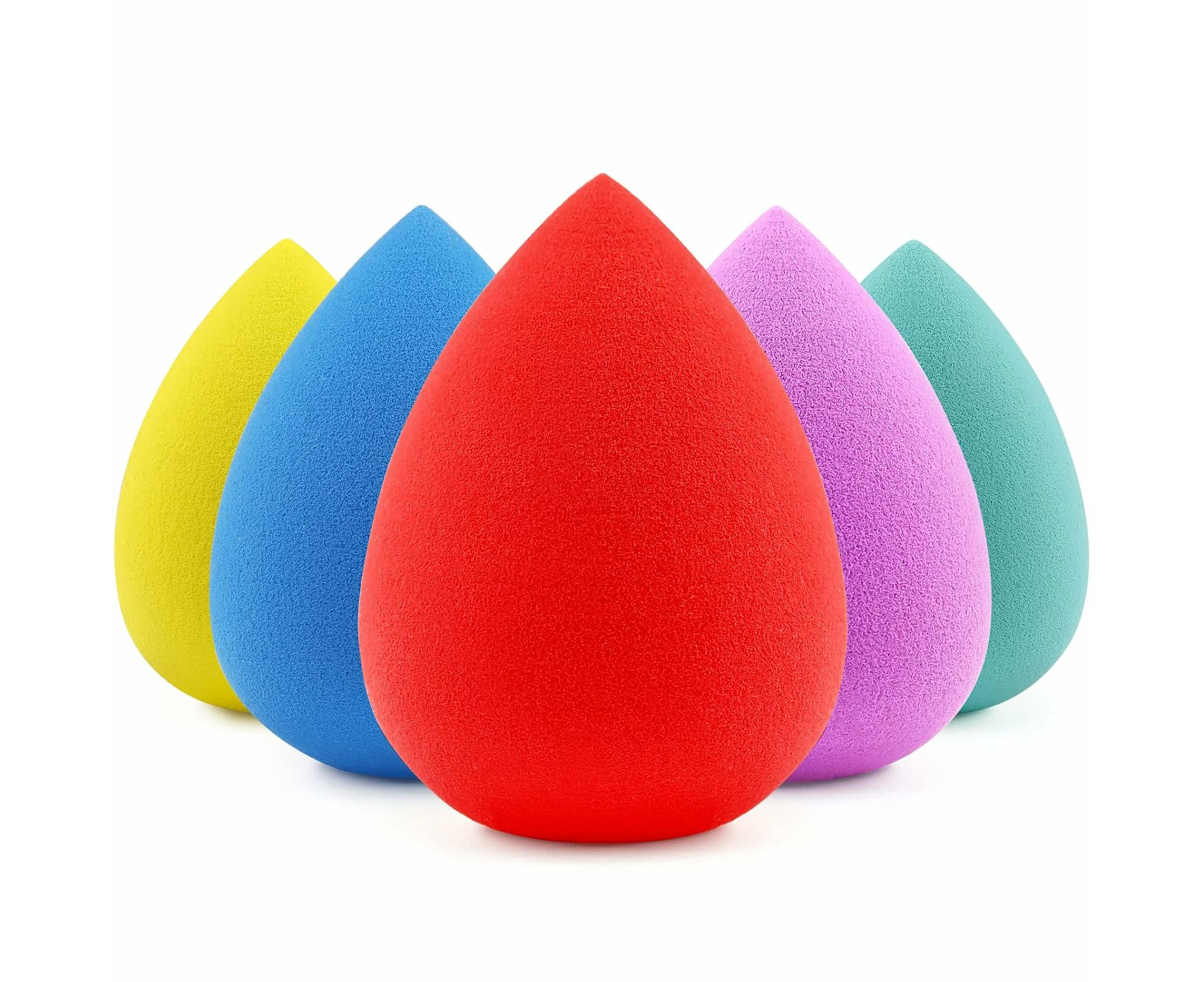 5 Pcs Makeup Sponges Set, Foundation Blending Paw Paw Sponge, Latex Free Beauty Sponges Flawless for Liquid, Cream, and Powder, Boun Boun Sponges