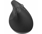 Logitech Lift Vertical Ergonomic Wireless Mouse Graphite