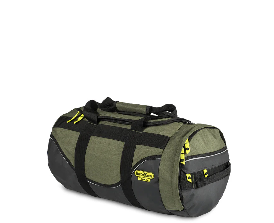 Rugged Extreme Small 51l Industrial Canvas Duffle /black Green