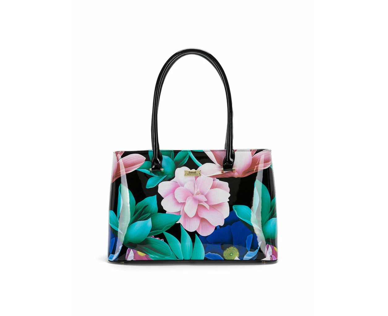 Serenade Anika Patent Leather Shoulder Bag  Floral