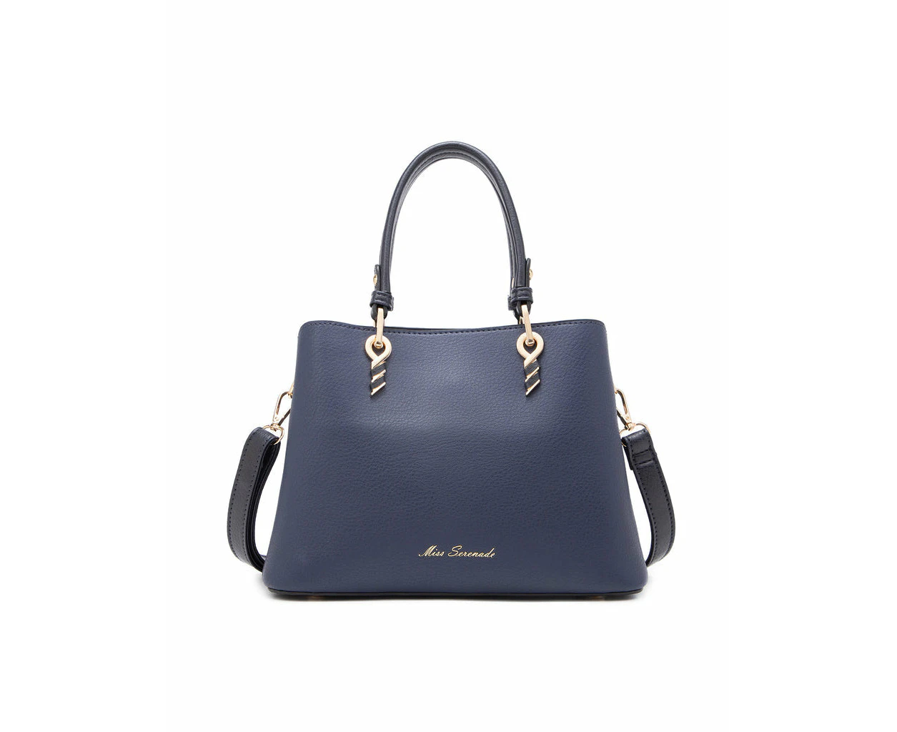 Miss Serenade Molly Xb 2330 Vegan Leather Handbag  Navy