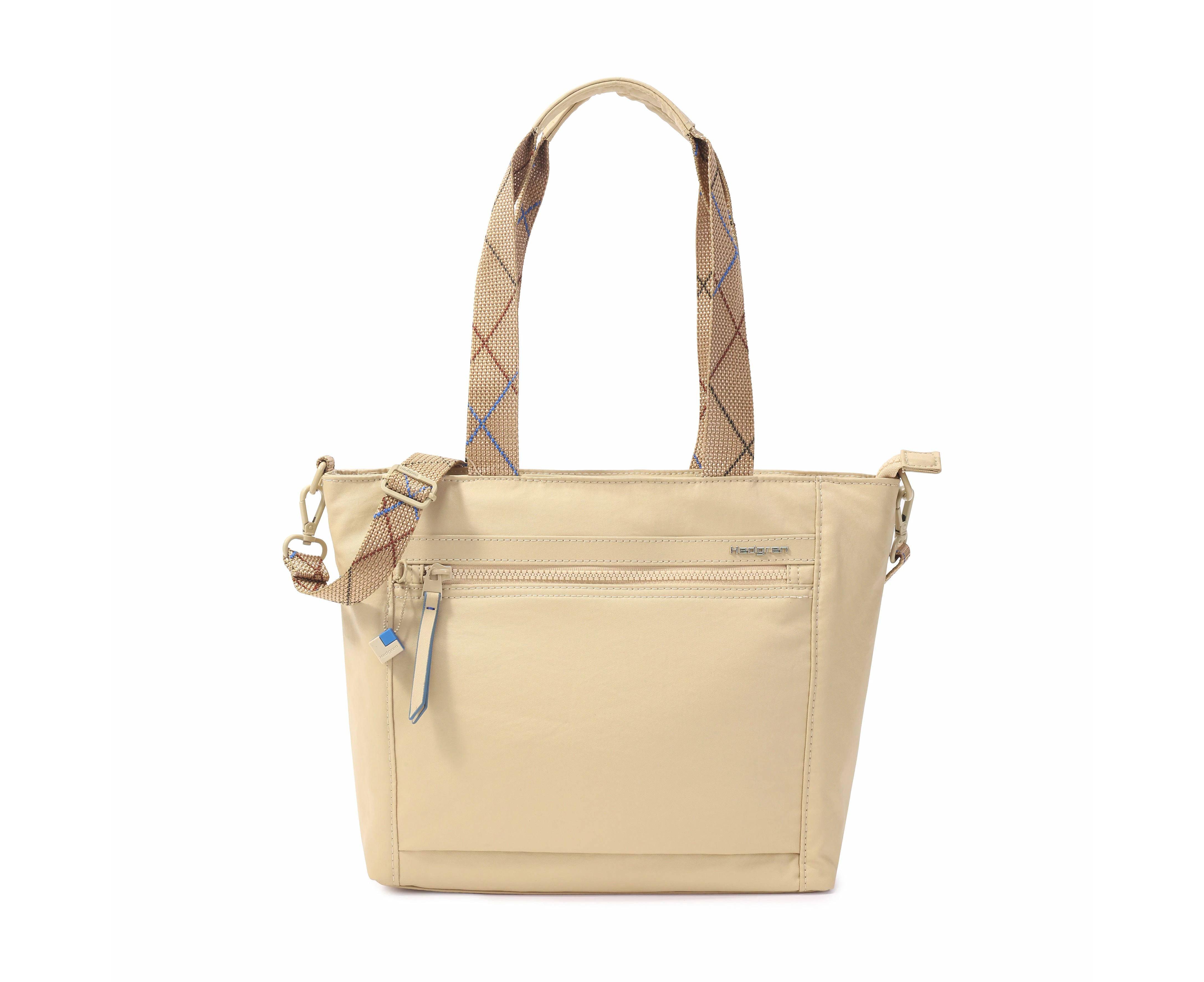 Hedgren Hic433.852 Zoe Medium Rfid Tote Creased Safari  BEIGE