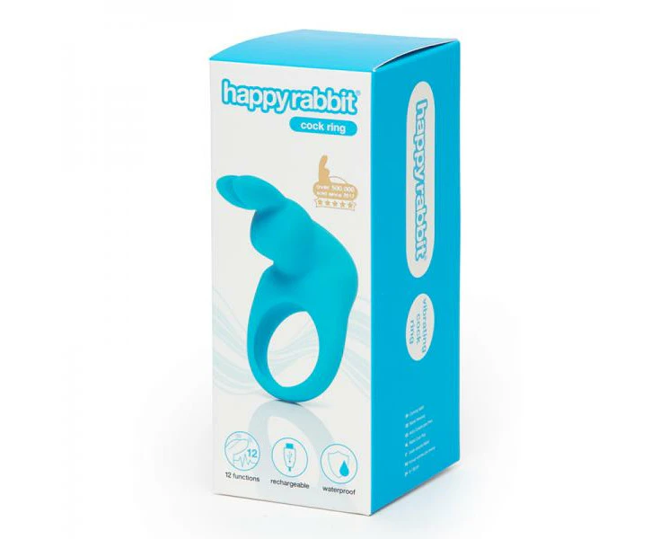 Happy Rabbit Rechargeable Cock Ring Blue