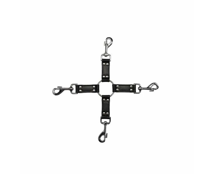 Ouch! Pain - Saddle Leather 4-way Hogtie Cross