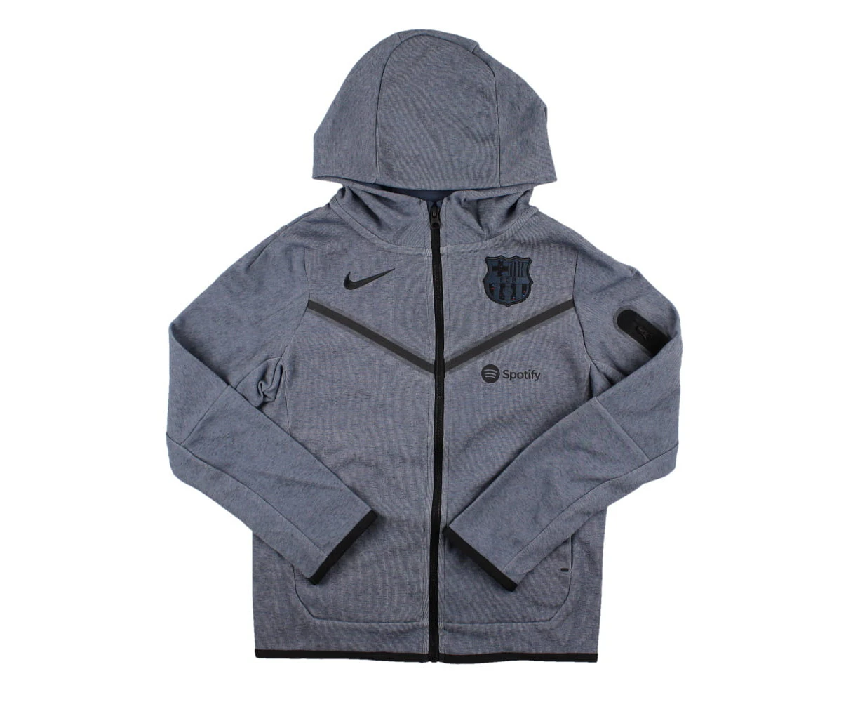 2023-2024 Barcelona Tech Fleece Full Zip (Thunder) - Kids