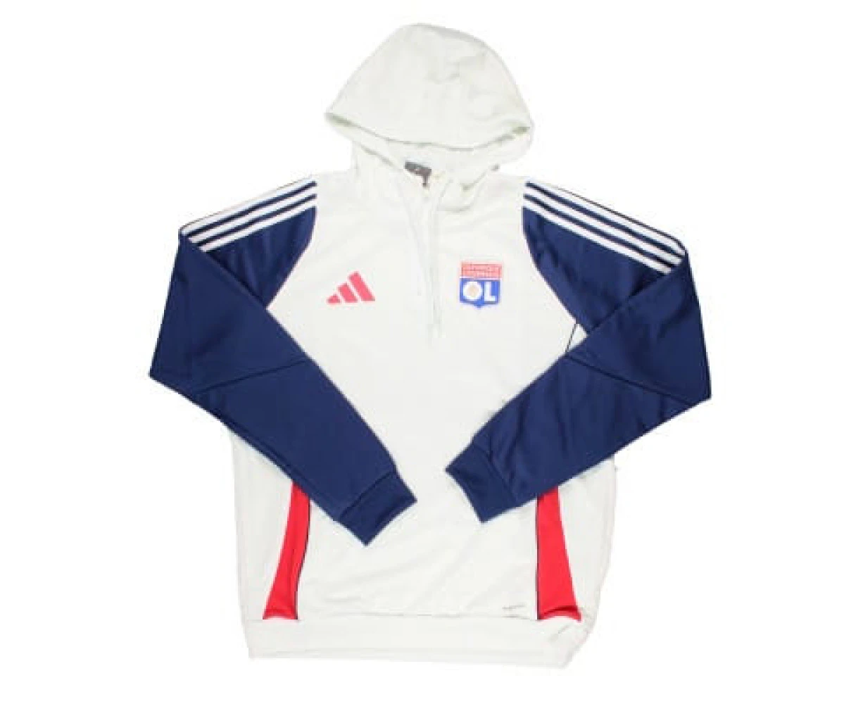 2024-2025 Olympique Lyon Hooded Top (White)