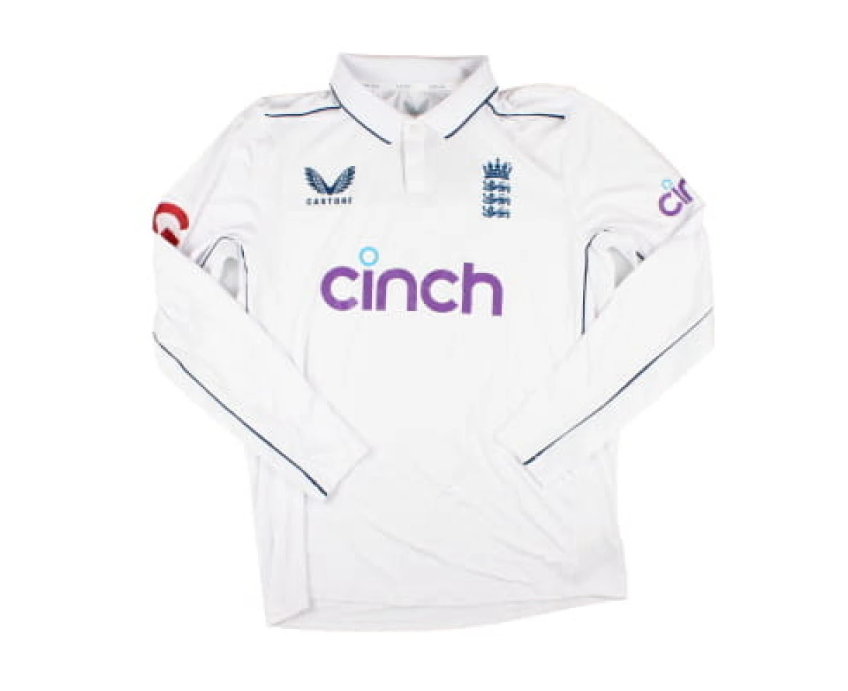 2024-2025 England Test Cricket Pro LS Shirt (White)