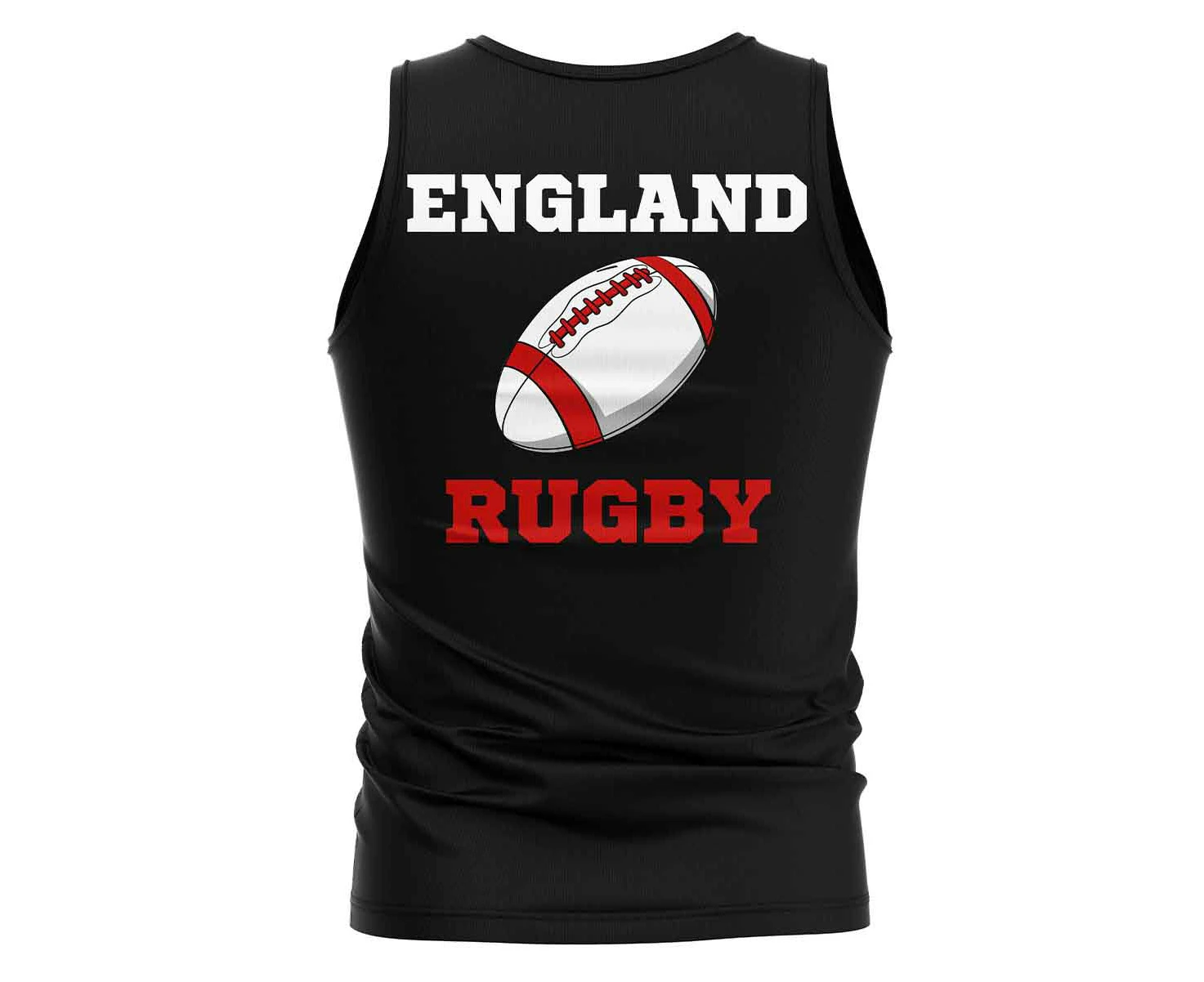 England Rugby Ball Tank Top (Black)