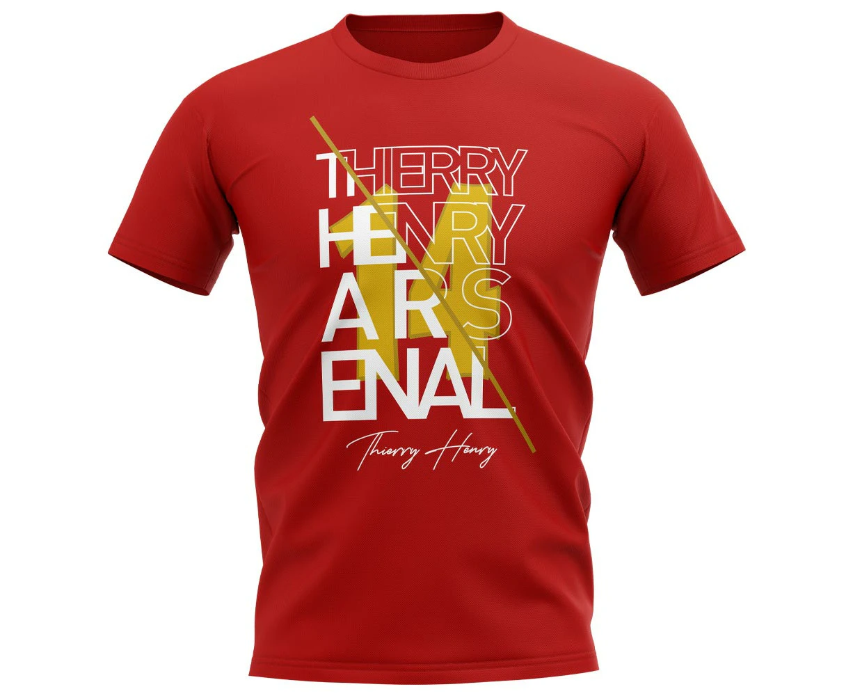 Thierry Henry Arsenal Graphic Signature T-Shirt (Red)