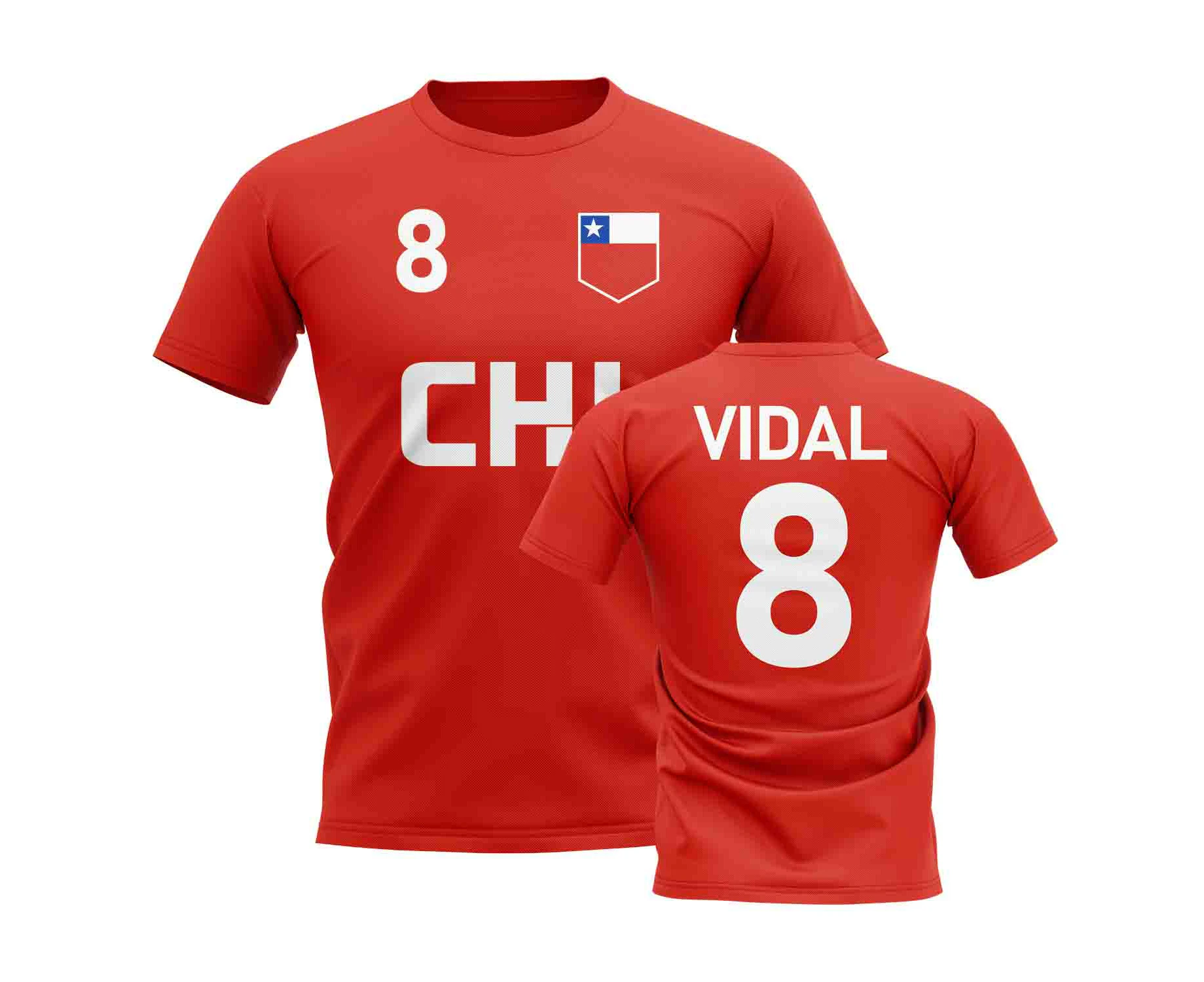 Arturo Vidal Chile Country Code Hero T-Shirt (Red)