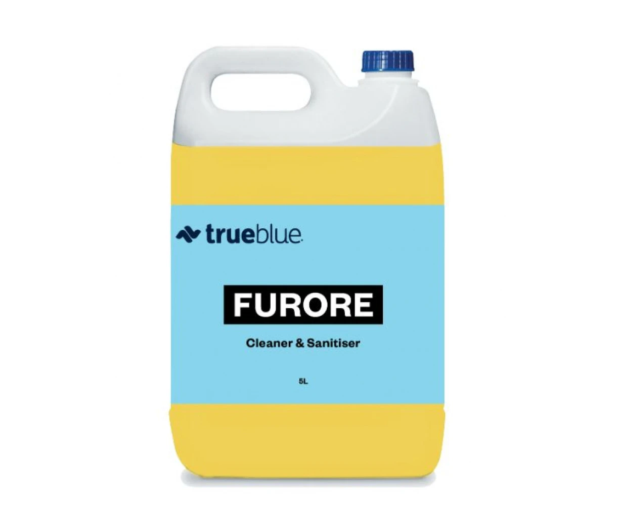 True Blue Furore Lemon Fragrance Cleaner and Sanitiser - Yellow 5 Litre