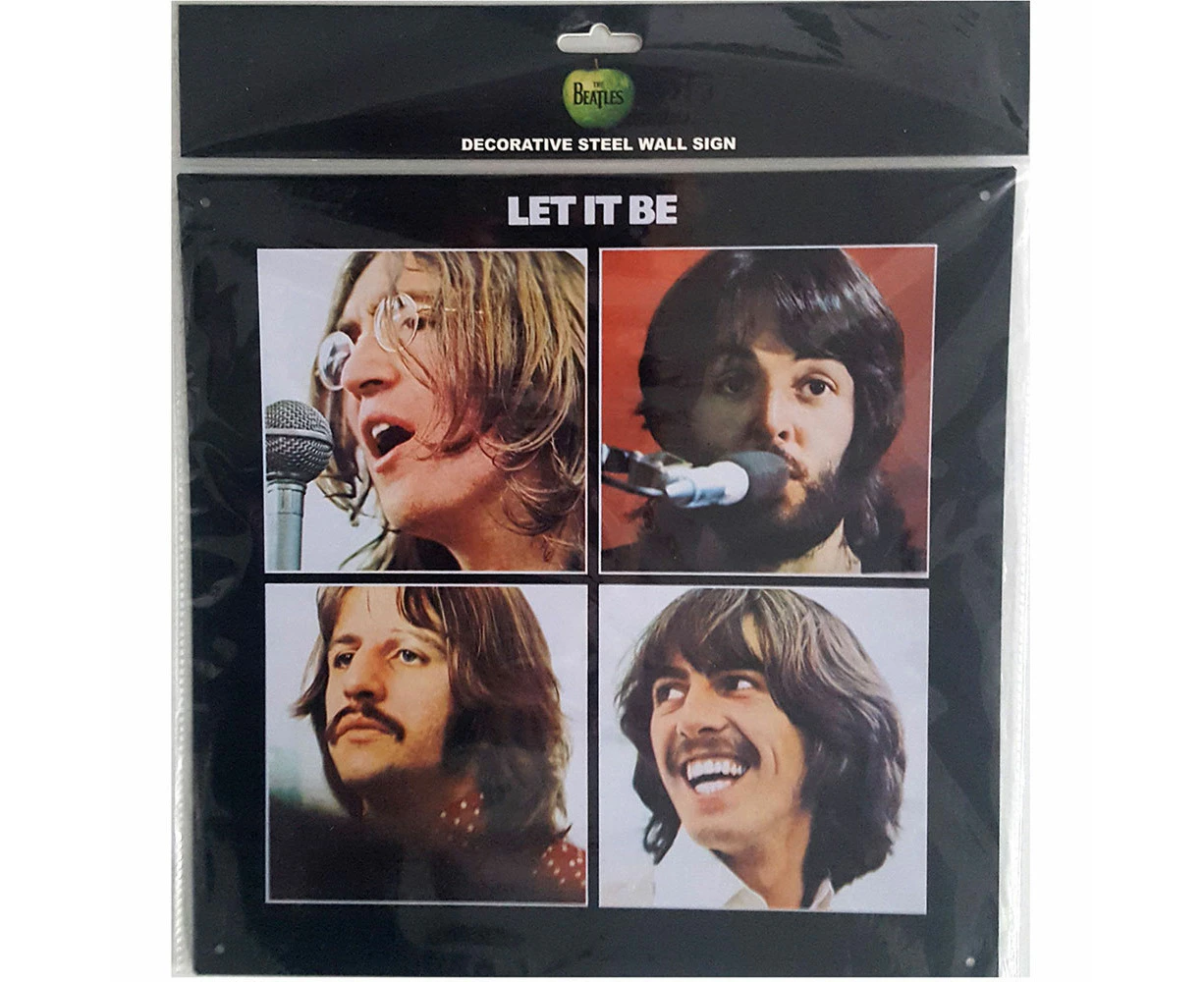 The Beatles Let It Be Album Cover Steel Wall Sign