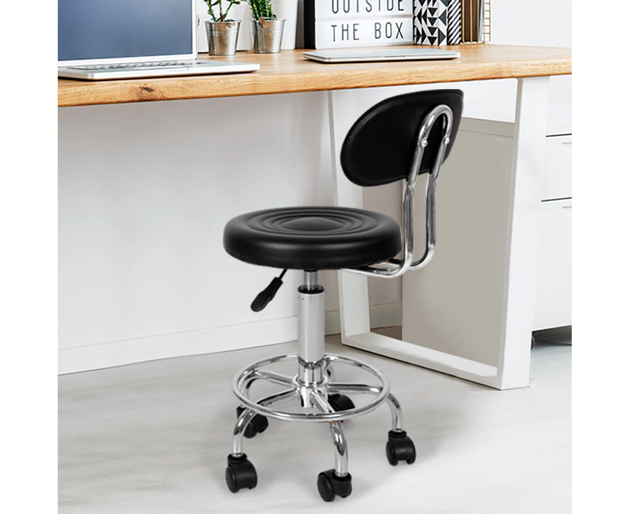 Levede Salon Stool Swivel Bar Stools Chairs Barber Hairdressing Hydraulic Lift