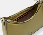 Coach Small Hobo Leather Crossbody Bag - Moss