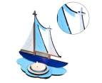 Sailboats Candle Holder Candlestick Tealights Holder for Wedding Birthday Party - A