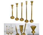 Imitating Brass Tapered Candle Holder European Iron Candlesticks for Parties - 26C