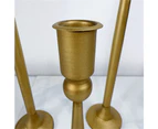 Imitating Brass Tapered Candle Holder European Iron Candlesticks for Parties - 26C