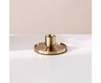 Gold Metal Candle Holder Candlestick Holder Perfect Addition to Any Setting - Gold - large