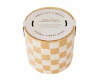 Fresh Pear and Freesia Check Ceramic Fragrant Candle - Anko