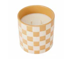 Fresh Pear and Freesia Check Ceramic Fragrant Candle - Anko