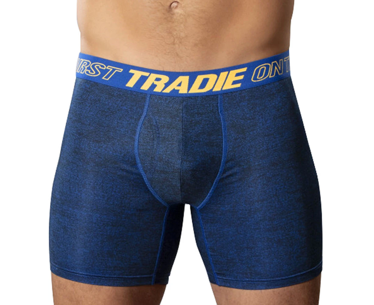 Tradie Cool Tech Mid Length Trunk MJ2072SK Blue Marle