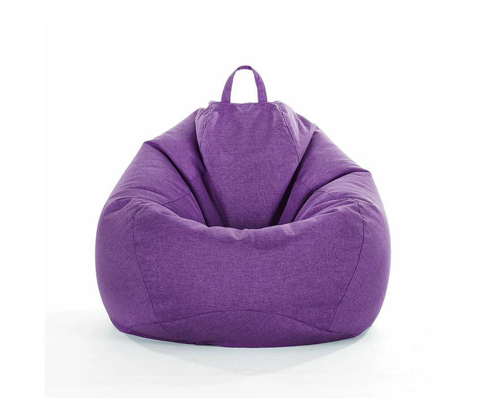 Toscano Bean Bag Chair Cover (No Filler) Linen Washable -Purple