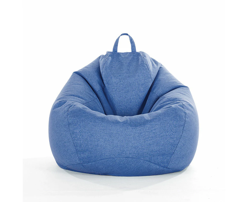 Toscano Bean Bag Chair Cover (No Filler) Linen Washable -Blue1