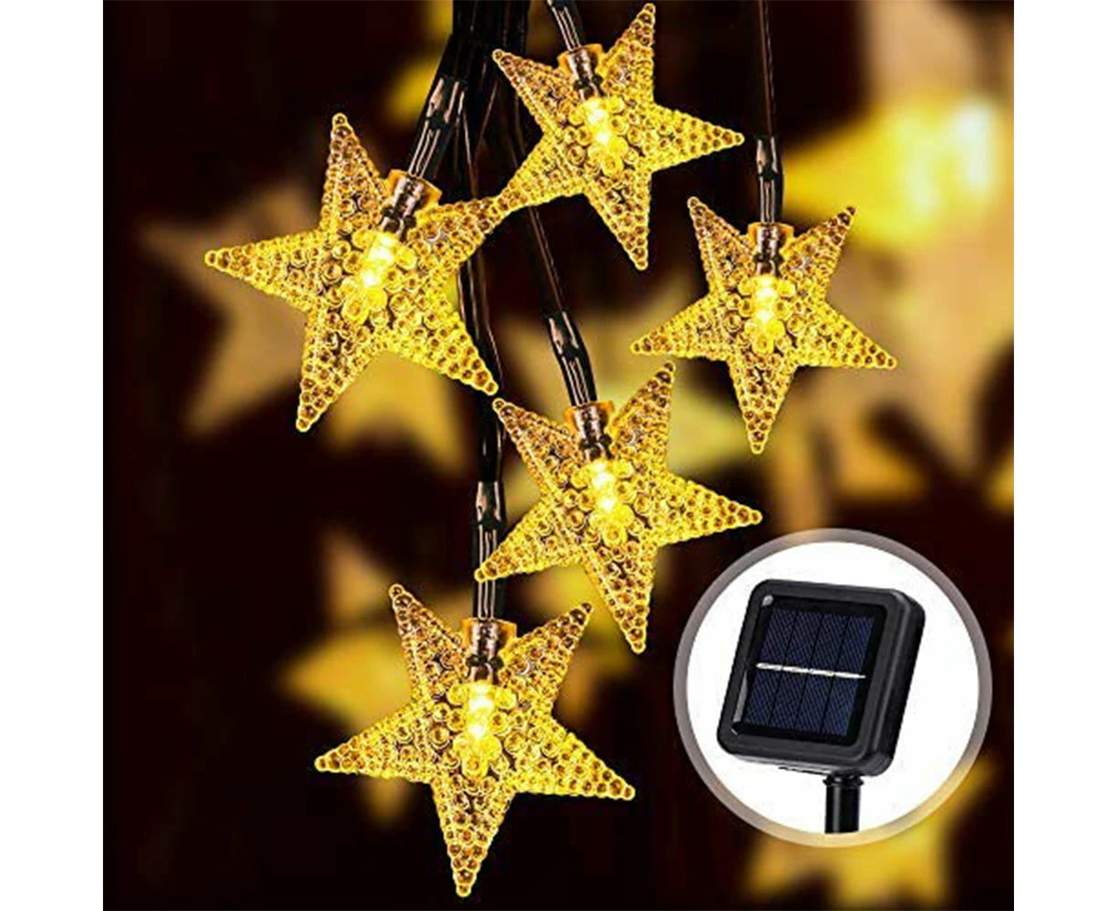 Solar Outdoor Decorative Star String LED Lights