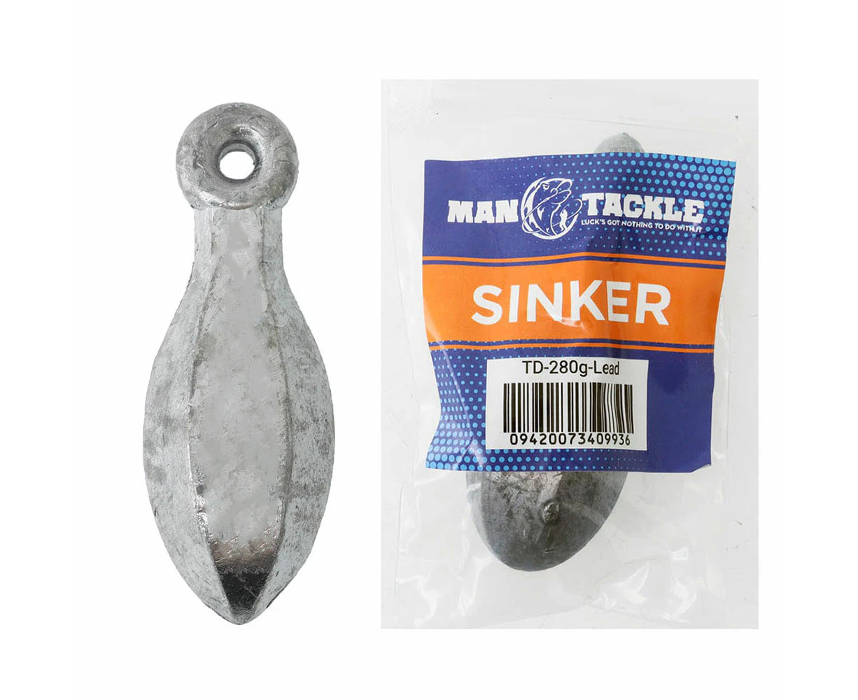 ManTackle Tear Drop Reef Sinkers 10oz Qty 1