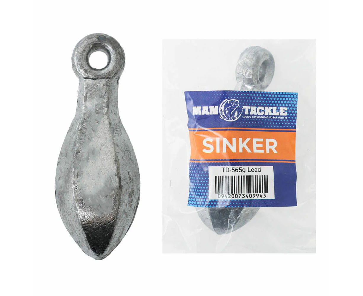 ManTackle Tear Drop Reef Sinkers 20oz Qty 1