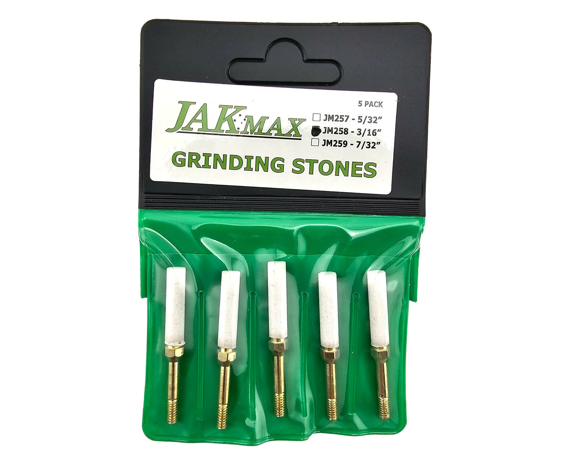 JAK Max 3/16" Chainsaw Grinding Stones 5 Pack