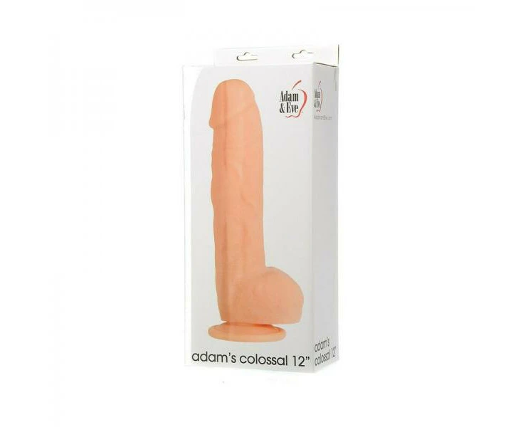 Adam & Eve Adam's Colossal 12 In. Dildo Beige