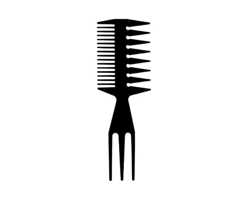 Hair detangling comb, Black