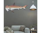 Creative Metal Stainlessed Marine Animal Sharkfish Art Wall Hangings - large - Style A