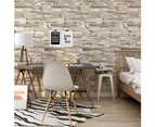 3D Rock Wallpaper Peel and Stick Wallpaper Stone Self Adhesive Wallpaper Stick - Brown