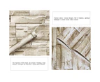 3D Rock Wallpaper Peel and Stick Wallpaper Stone Self Adhesive Wallpaper Stick - Brown