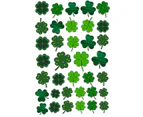 Saint Patrick‘s Day Sticker Sheets 9 Pcs Irish Festival Clover Decal PVC - A