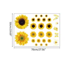 Waterproof 3D for Butterfly Wallpaper Sunflower Wall Sticker Removable Flower De