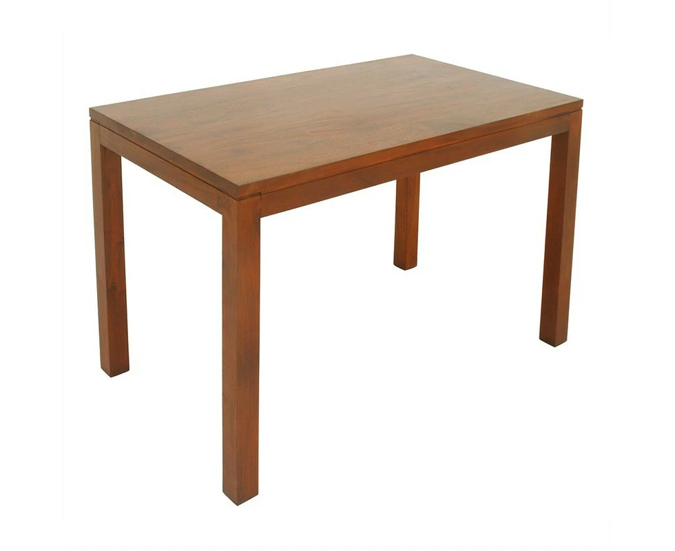 TANAKA SOLID MAHOGANY 120CM DINING TABLE IN LIGHT PECAN