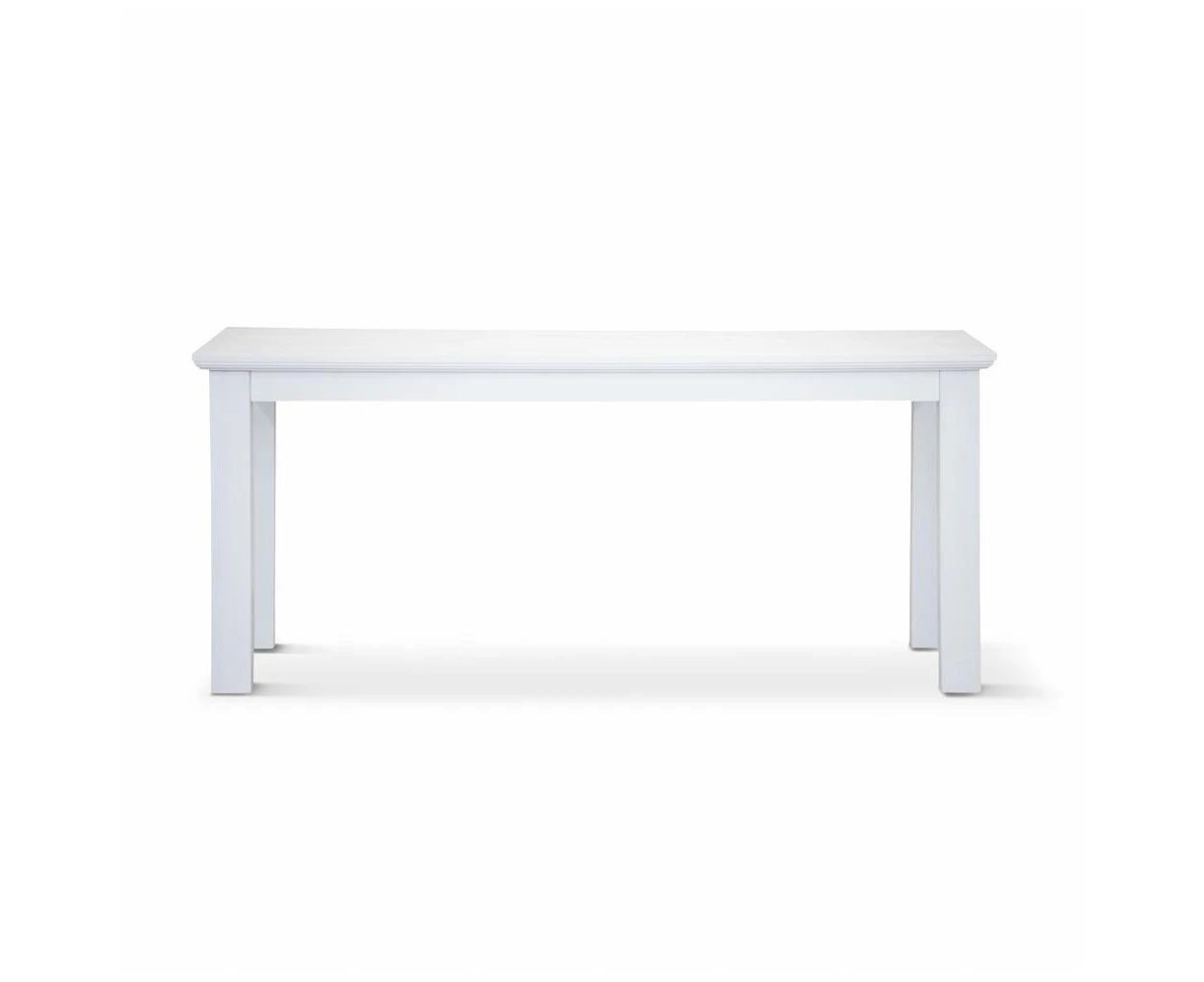 ANIKA SOLID ACACIA WOOD 180CM DINING TABLE IN VIVID WHITE