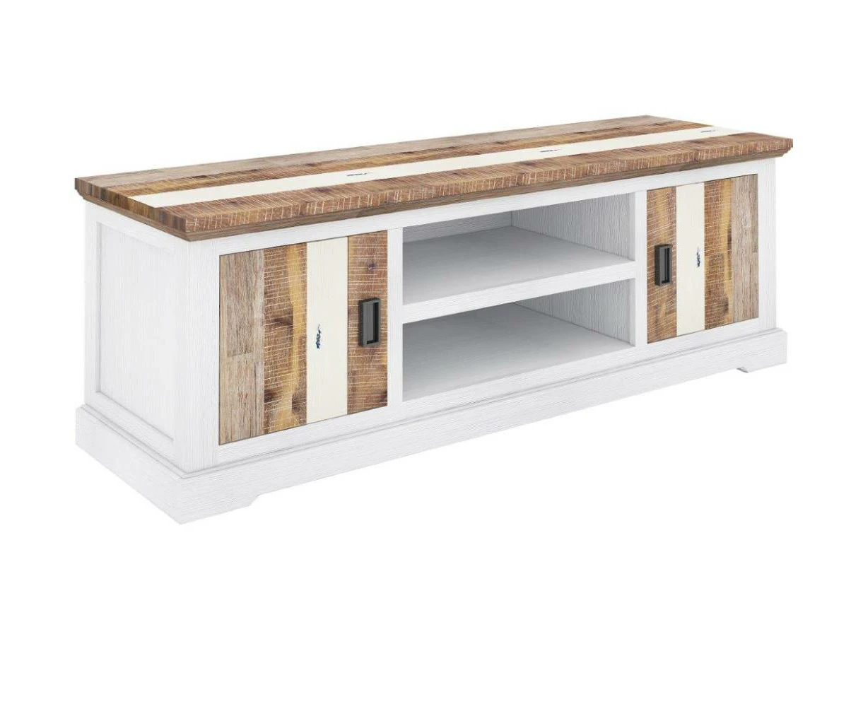 LAGO SOLID ACACIA TIMBER TV/ENTERTAINMENT UNIT 180CM - FLOOR STOCK CLEARANCE