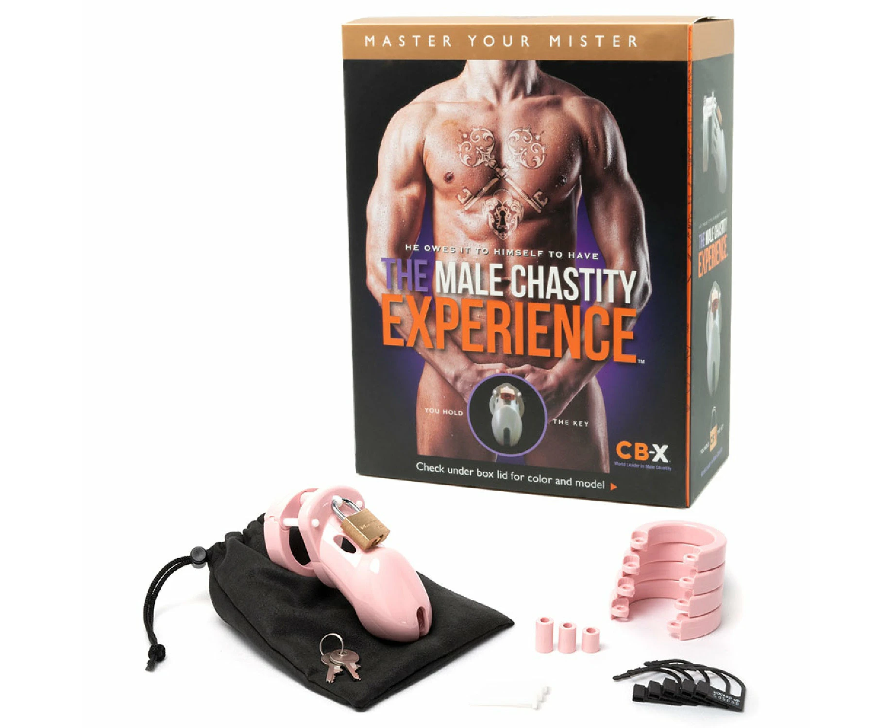 Cb 3000 Chastity Cock Cage Kit Pink