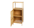 Levede Bamboo Shoe Storage Cabinet Laundry Organizer Cupboard Freestanding