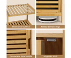 Levede Bamboo Shoe Storage Cabinet Laundry Organizer Cupboard Freestanding