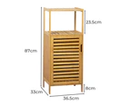 Levede Bamboo Shoe Storage Cabinet Laundry Organizer Cupboard Freestanding