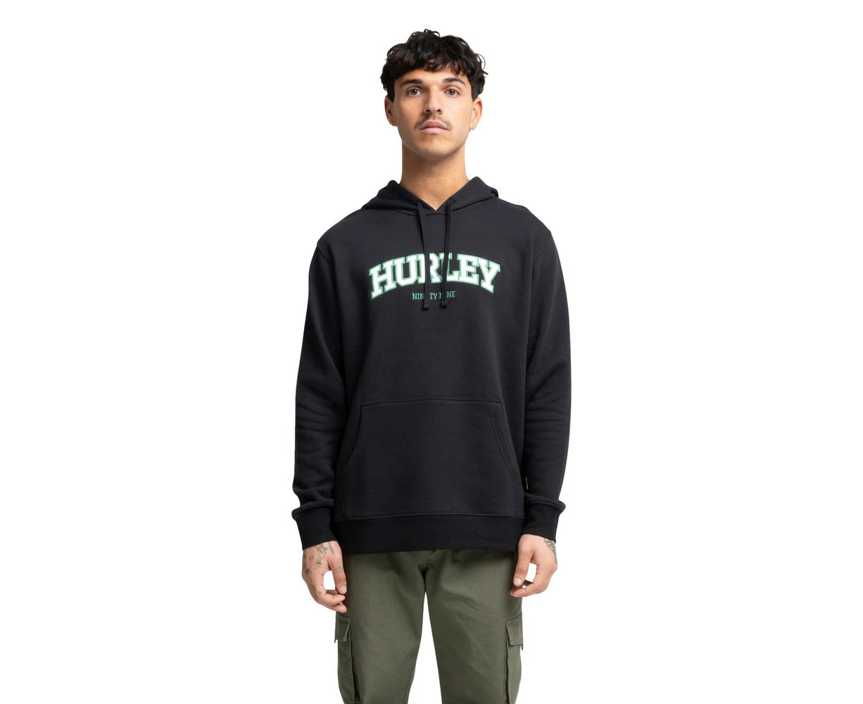 Hurley Flow Pullover Hoodie Mens in Black