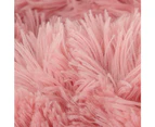 Soft Shaggy Faux Fur Blanket Decorative Throw Blanket for Couch Chair Sofa-Pink