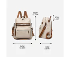 Backpack Purse for Women Fashion PU Leather School Bag Travel Large Daypack Ladies Shoulder Bags Teenager Student Anti-theft Rucksack - Brown